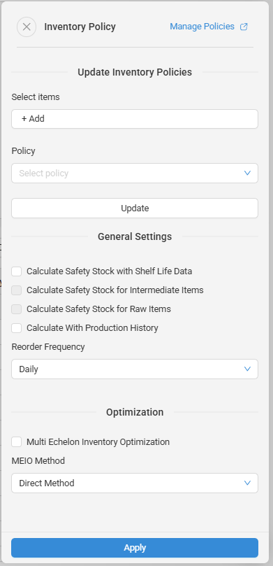 Inventory Policy